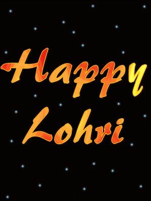 Happy Lohri Greeting Ecard For Share On Facebook
