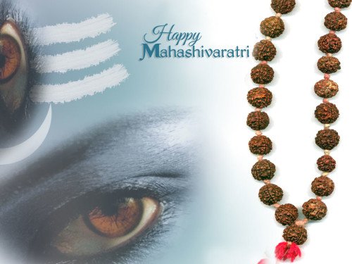 Happy Mahashivaratri Shiva Eyes Graphic