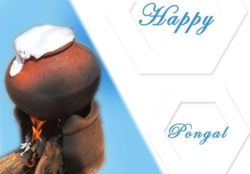 Happy Pongal Preparing Food Graphic