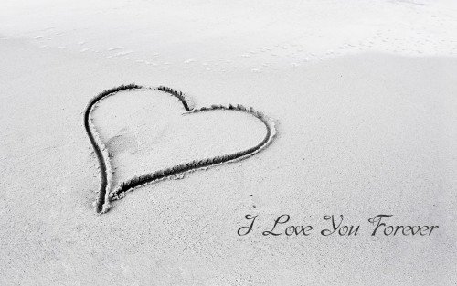 I Love You Forever On Sand