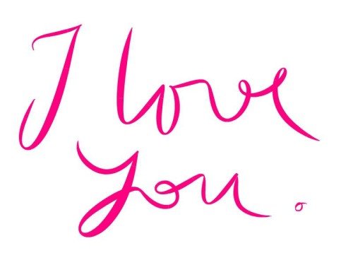 I Love You In Beautiful Font