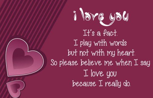 It's A Fact Cute Love Quote