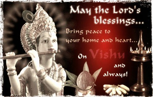 Lord blessings bring peace to your home on vishu