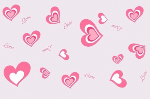 Love Hearts Pink