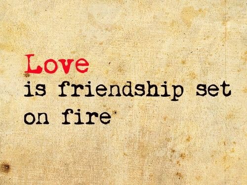 Love Is Frienship Cute Love Quote