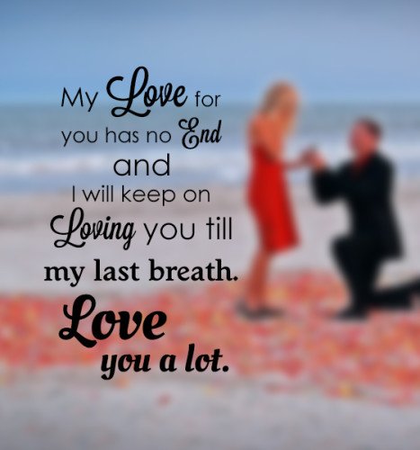 My Love For You Short Love Quote