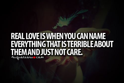 Reeal Love Is When You Can Name Everything