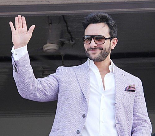 Saif Ali Khan Shaking His Hand