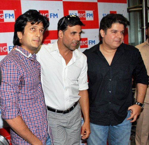 Sajid Khan With Akshay Kumar And Ritesh Deshmukh