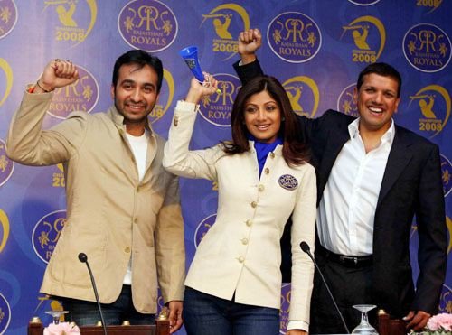 Shilpa Shetty With Her IPL partners