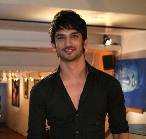 Sushant Singh Rajput In Black Shirt