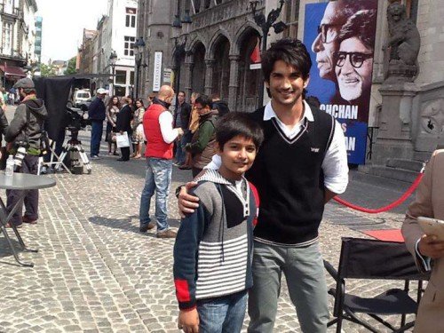 Sushant Singh Rajput With A Child