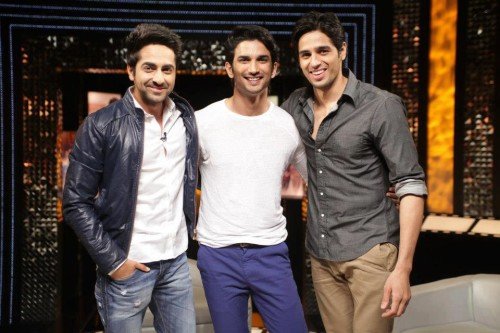 Sushant Singh Rajput With Actors In A Show