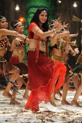 Anushka Shetty Dancing Photo Still From Movie Mirchi