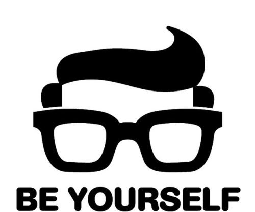 Be Yourself Cartoon Graphic