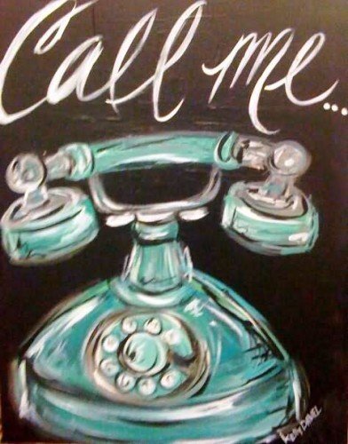 Call Me Painting Graphic
