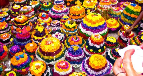 Colourful Bathukamma