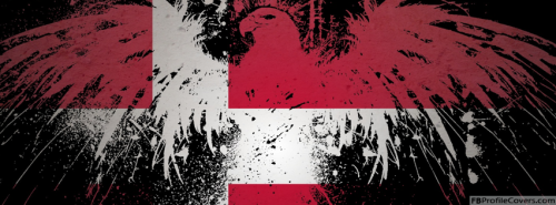 Denmark Flag With Eagle