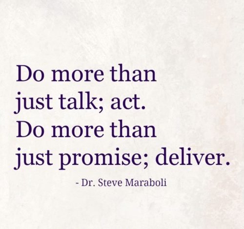 Do More Than Just Talk