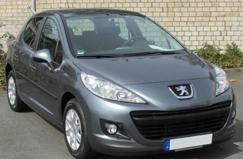 Grey Peugeot 207 Front View