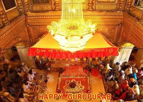 Happy Gurpurab Inner View Golden Temple