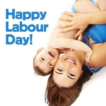 Happy Labor Day Baby & Mom Graphic