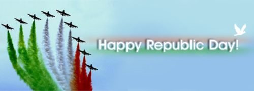 Happy Republic Day Air Crats Spreading Tri Colors