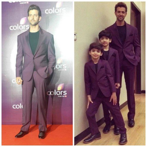 Hrithik Roshan smile posses with boys