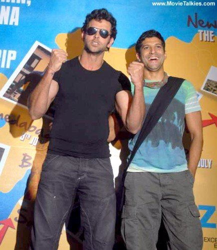 Hrithik With Farhan Akthar