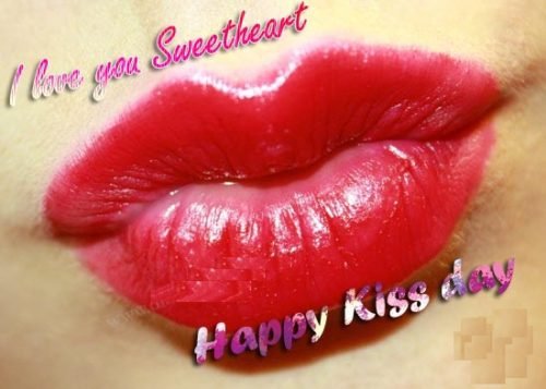 I Love You Sweetheart Happy Kiss Day