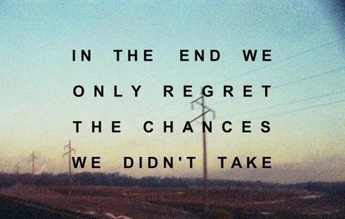 In The End We Only Regret