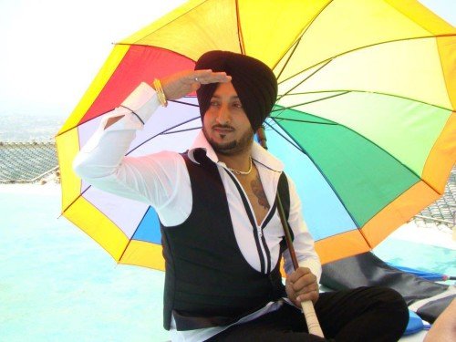 Inderjit-Nikku-Posing-With-Umbrella