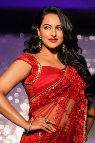 Looking Great In Red Saree