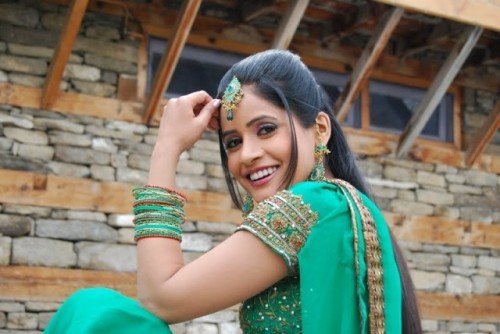 Miss Pooja In Green Suit