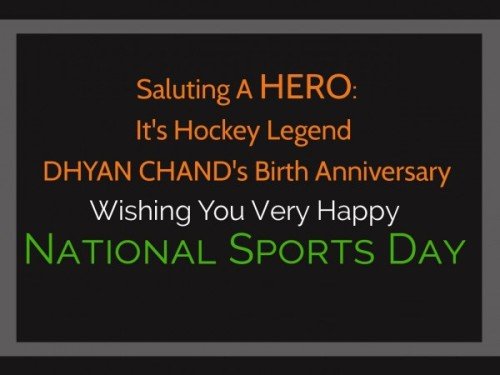 National Sports Day.,