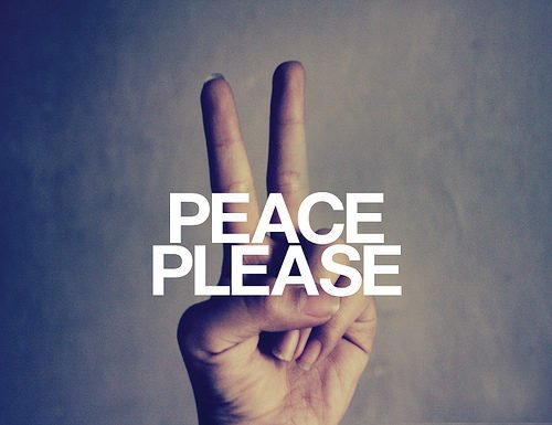 Peace Please Finger Picture