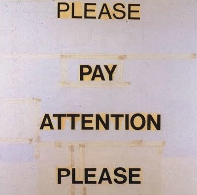 Please Pay Attention Please