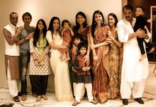 Sanjay Dutt With His Family