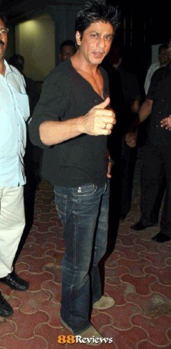 Shahrukh Khan In Black T-Shirt