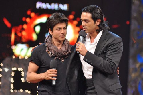 Shahrukh Khan With Arjun Rampal On Mic