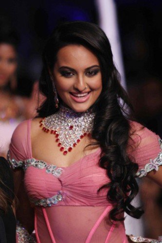 Sonakshi Sinha In Pink Dress