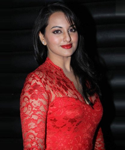Sonakshi Sinha In Red Dress