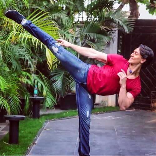 Tiger Shroff Kick Pose