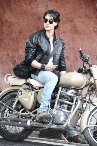 Tiger Shroff Looking Smart On Bullet