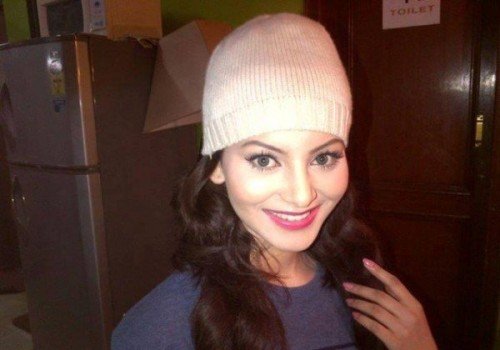 Urvashi Rautela Wearing Winter Cap