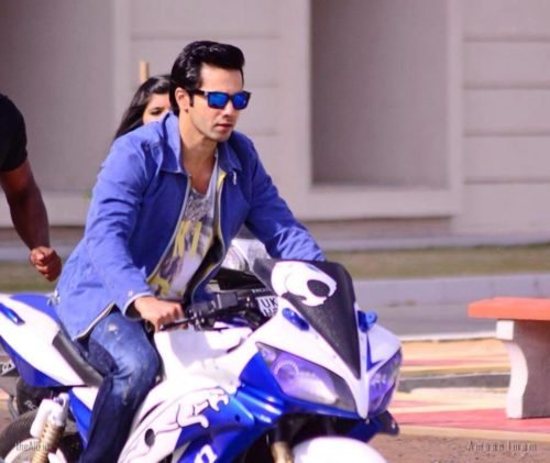 Varun Dhavan On Cool Bike