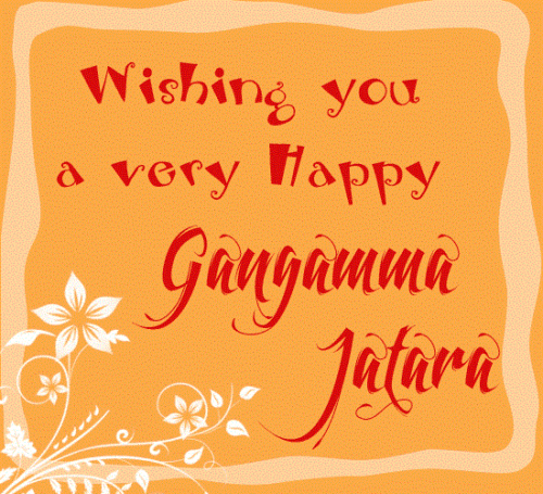 Wishing You A Very Happy Gangamma Jatara