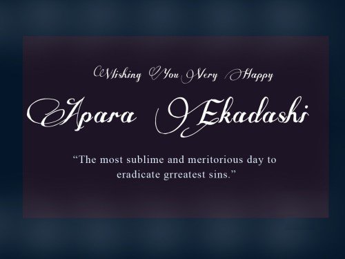 Wishing You Very Happy Apara Ekadashi